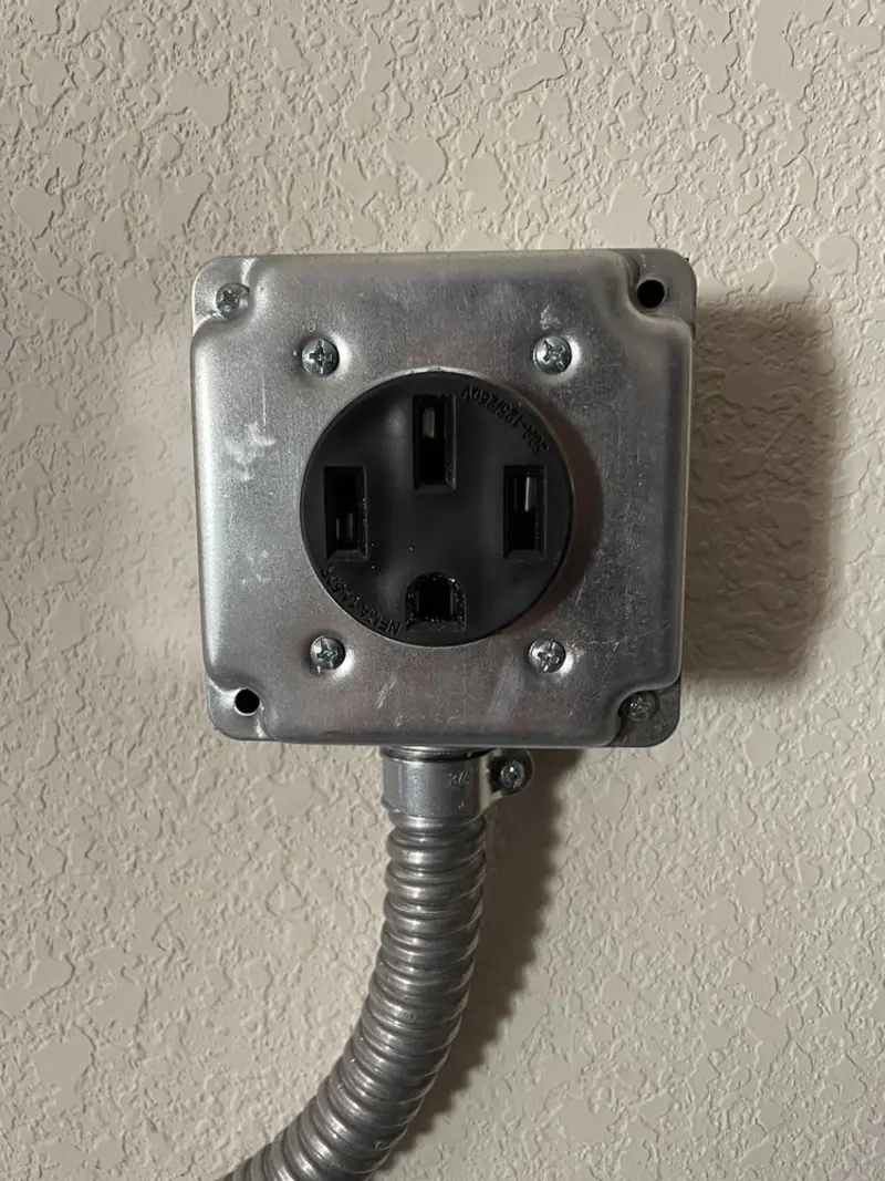 NEMA 14-50 outlet installed for Electrical Panel Upgrade in Ranson corporation